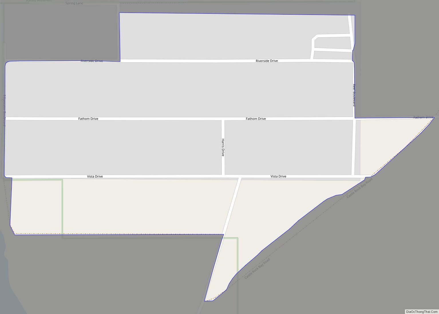 Map of Crystal Beach CDP, Arizona