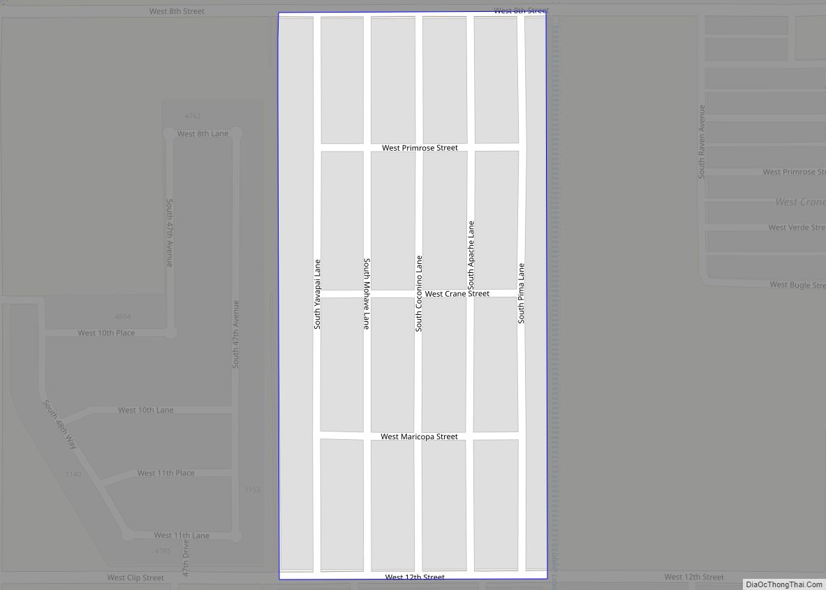 Map of Donovan Estates CDP