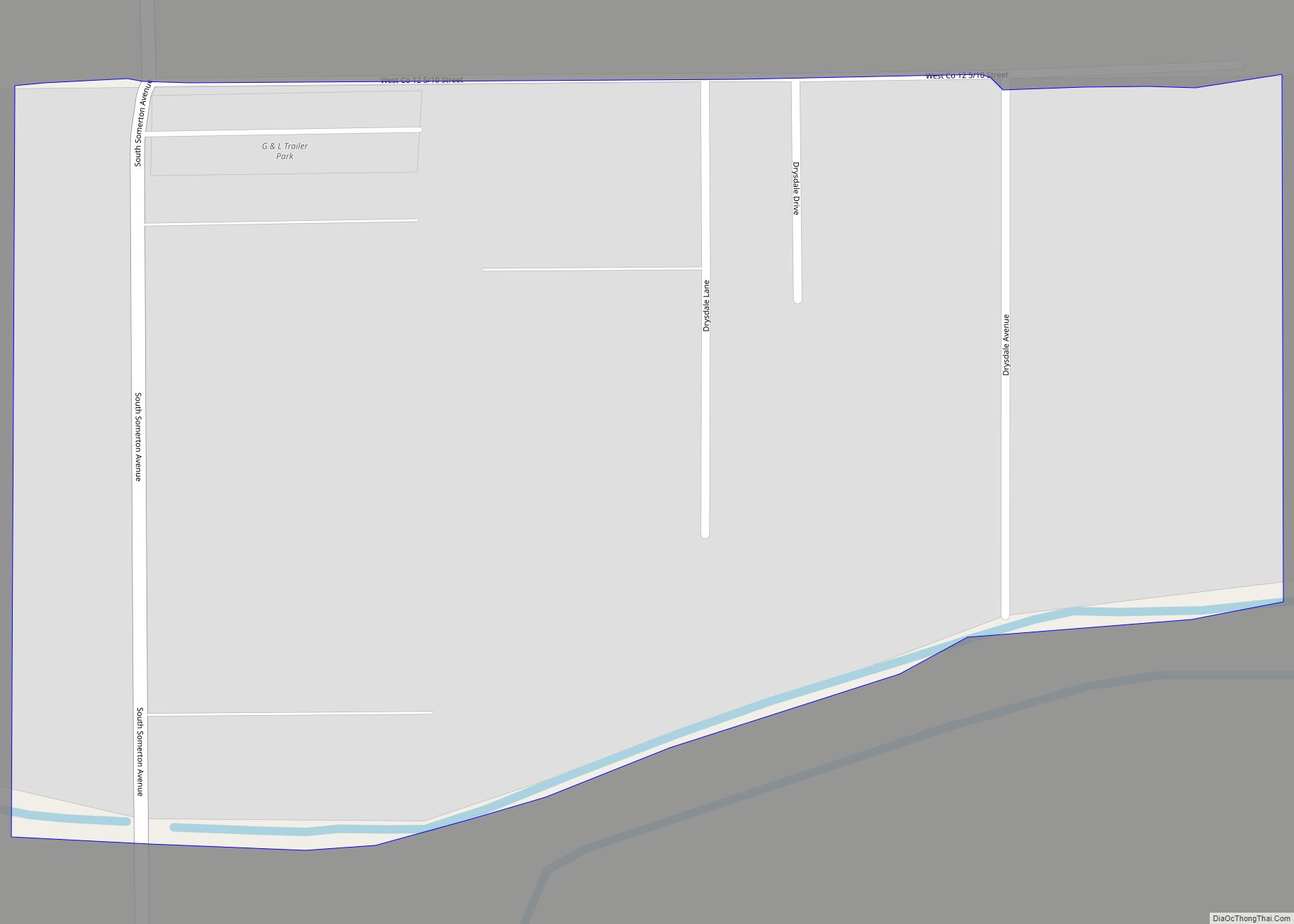 Map of Drysdale CDP