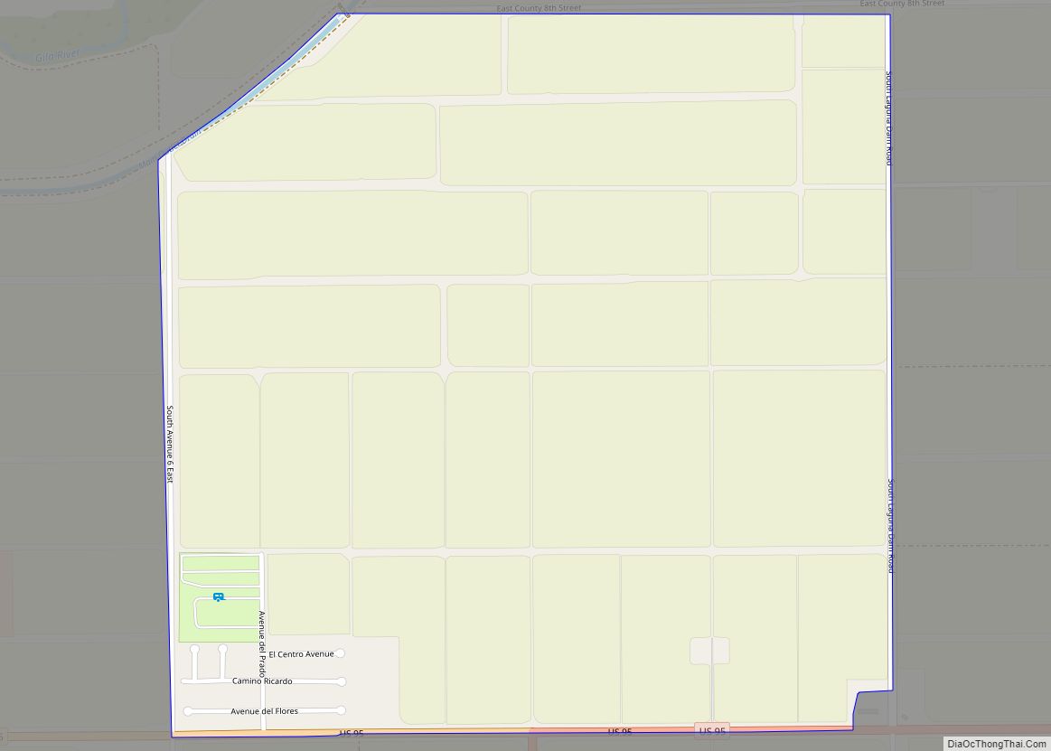 Map of El Prado Estates CDP