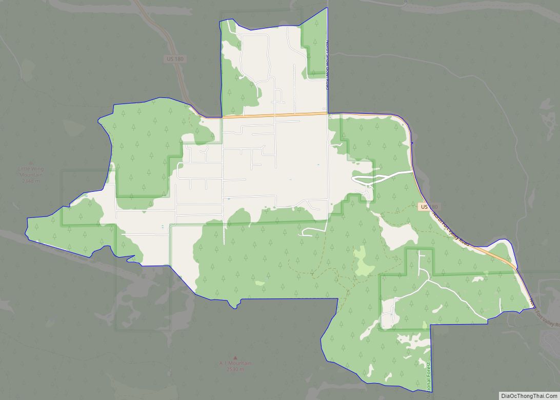 Map of Fort Valley CDP, Arizona