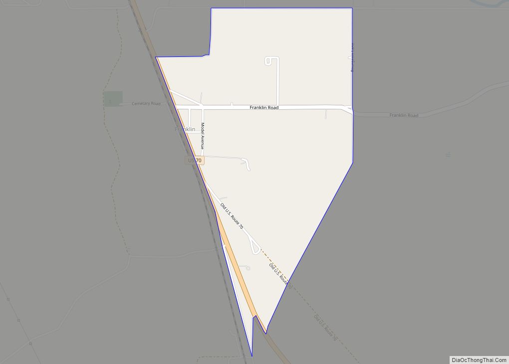 Map of Franklin CDP, Arizona