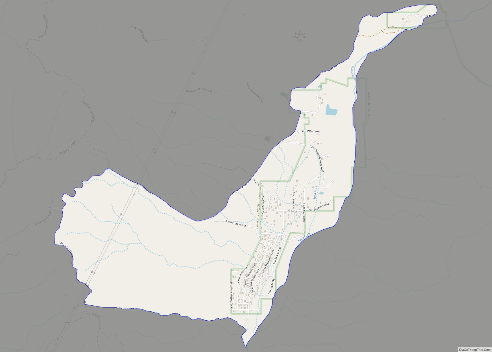 Map of Gisela CDP