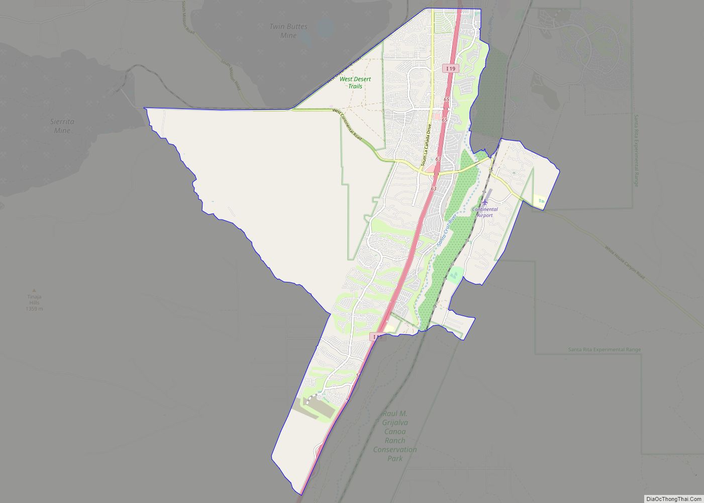 Map of Green Valley CDP, Arizona