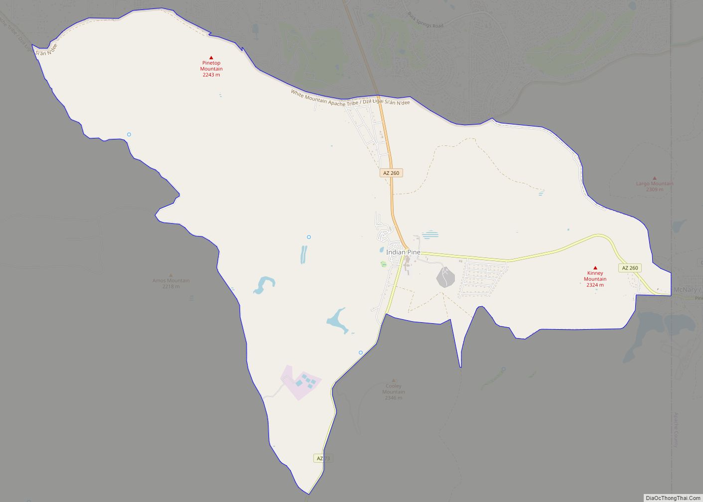 Map of Hondah CDP