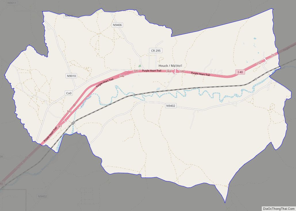 Map of Houck CDP