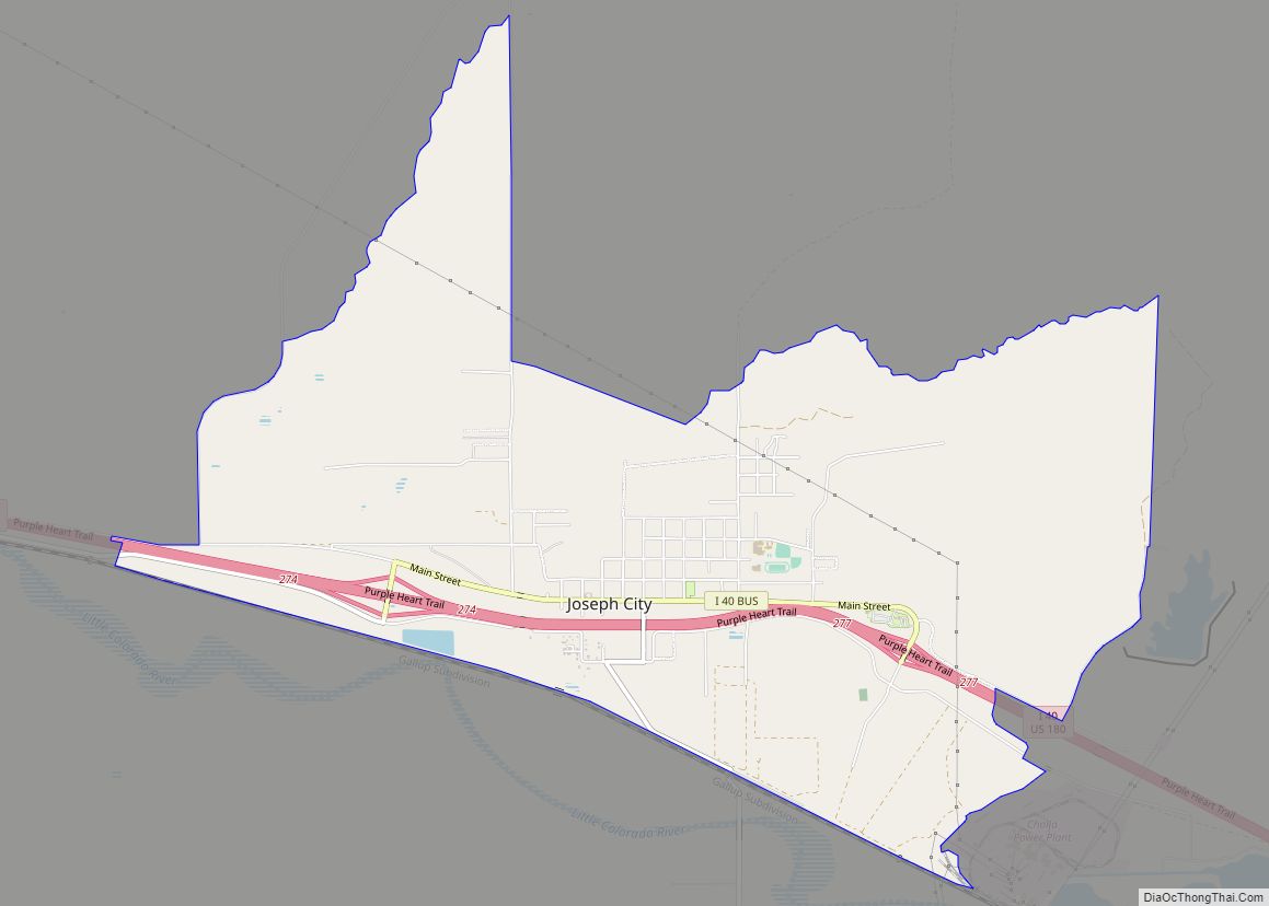 Map of Joseph City CDP