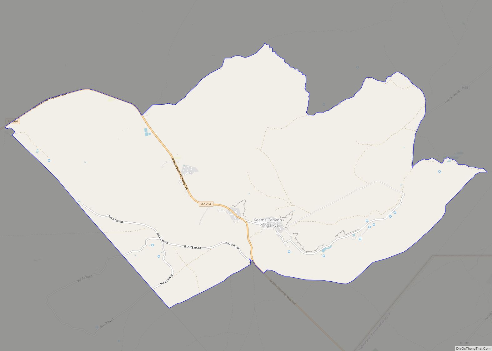 Map of Keams Canyon CDP