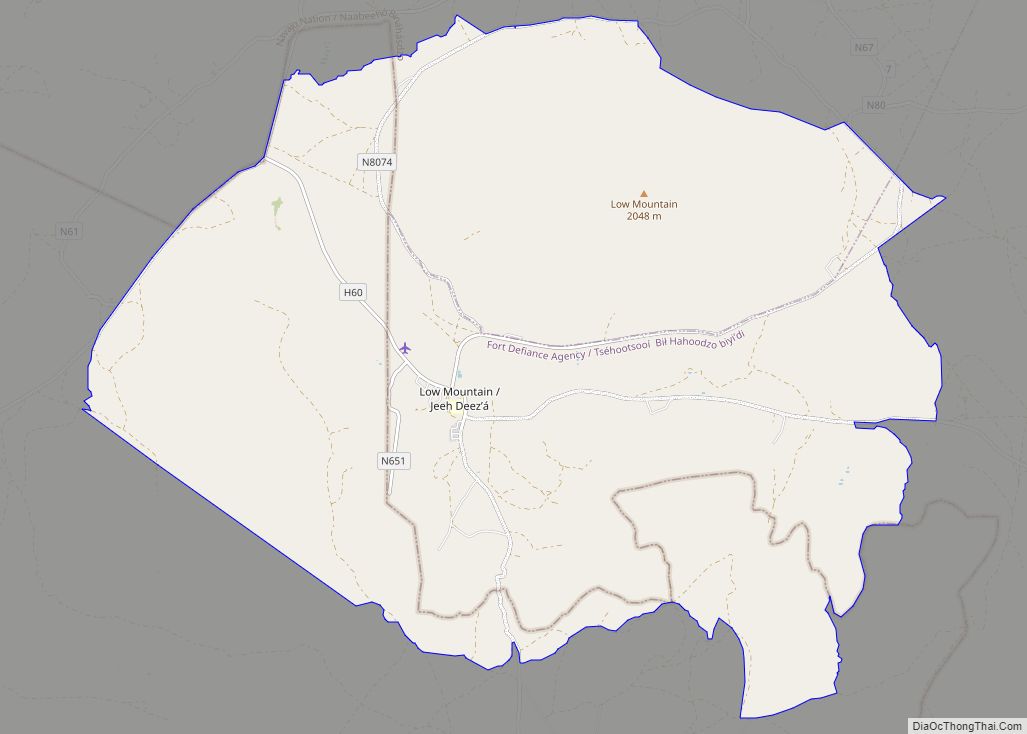 Map of Low Mountain CDP