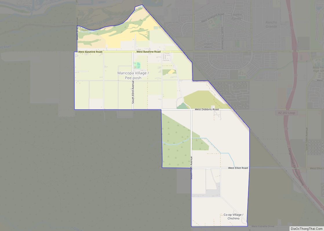 Map of Maricopa Colony CDP