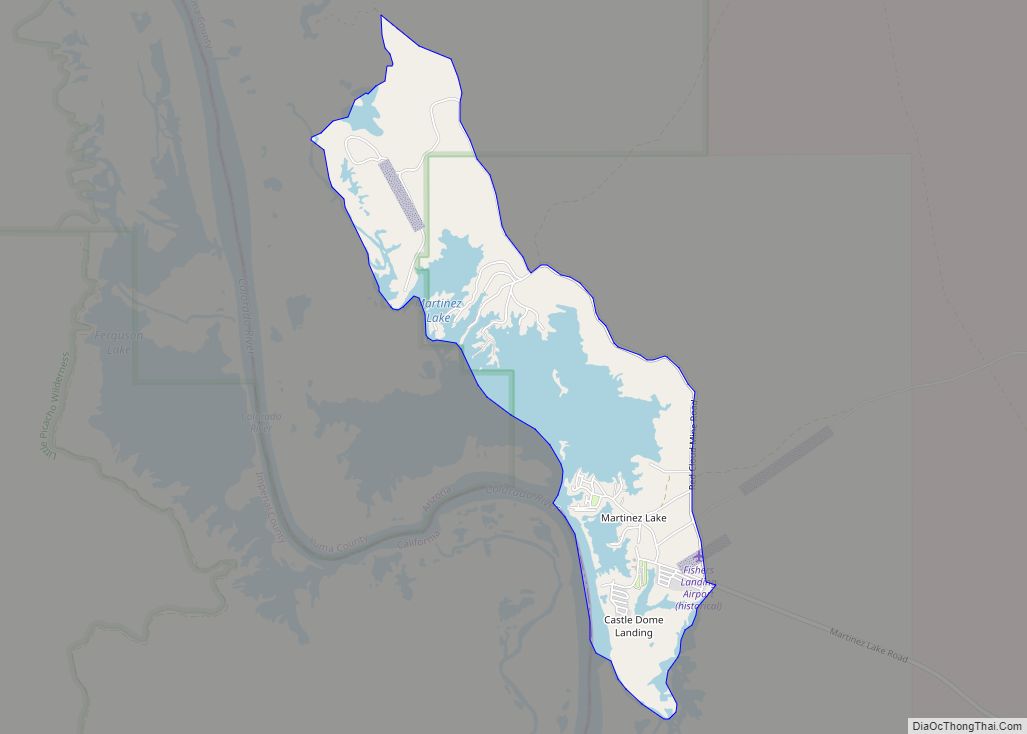 Map of Martinez Lake CDP