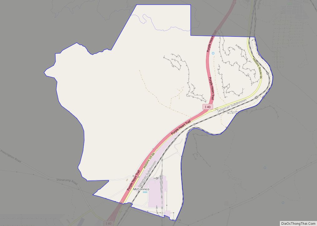 Map of McConnico CDP