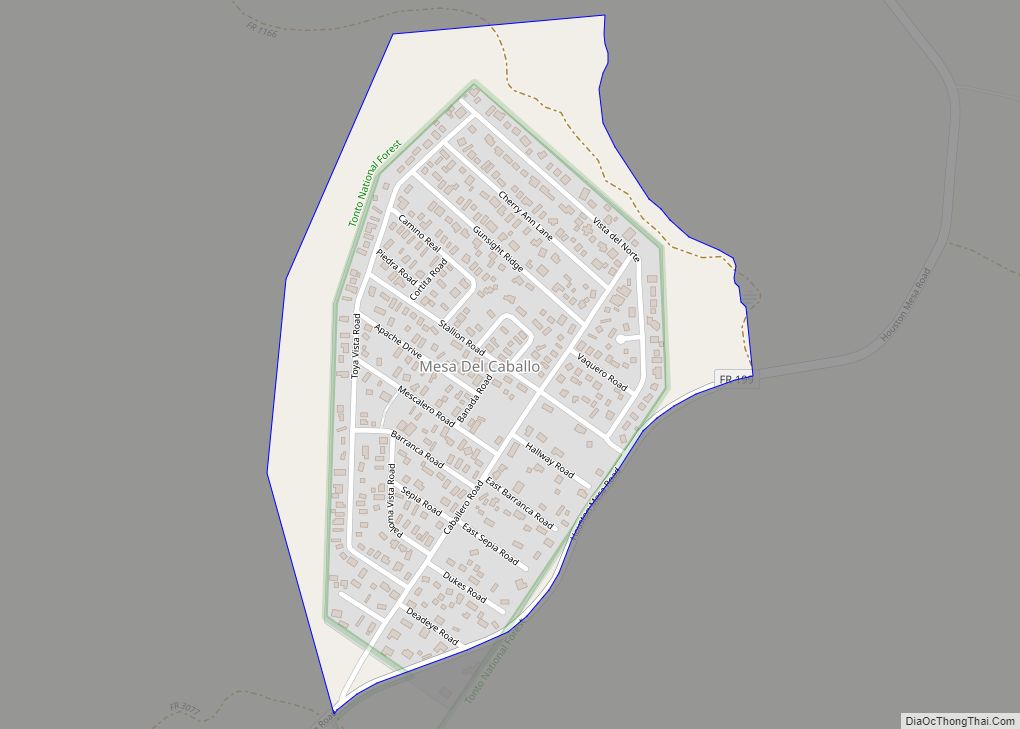 Map of Mesa del Caballo CDP