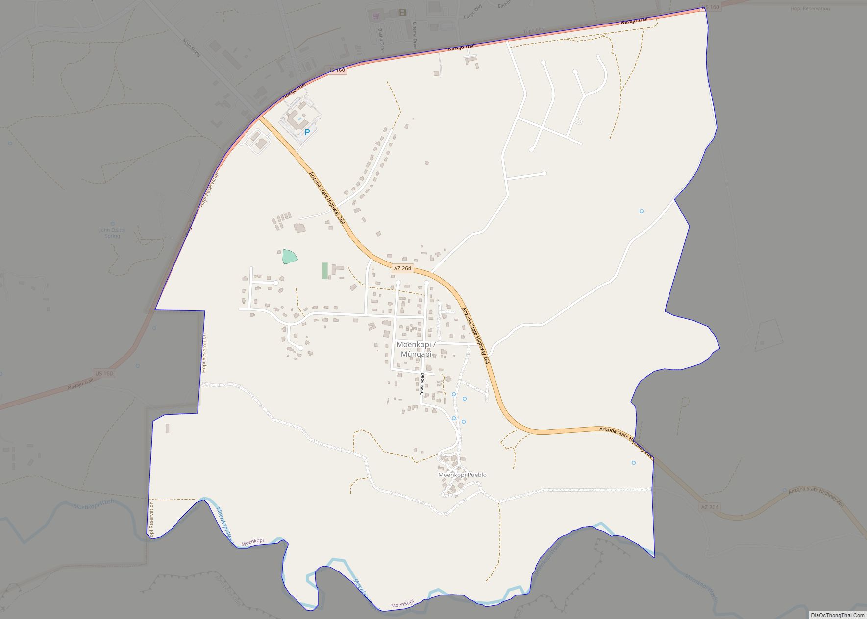 Map of Moenkopi CDP