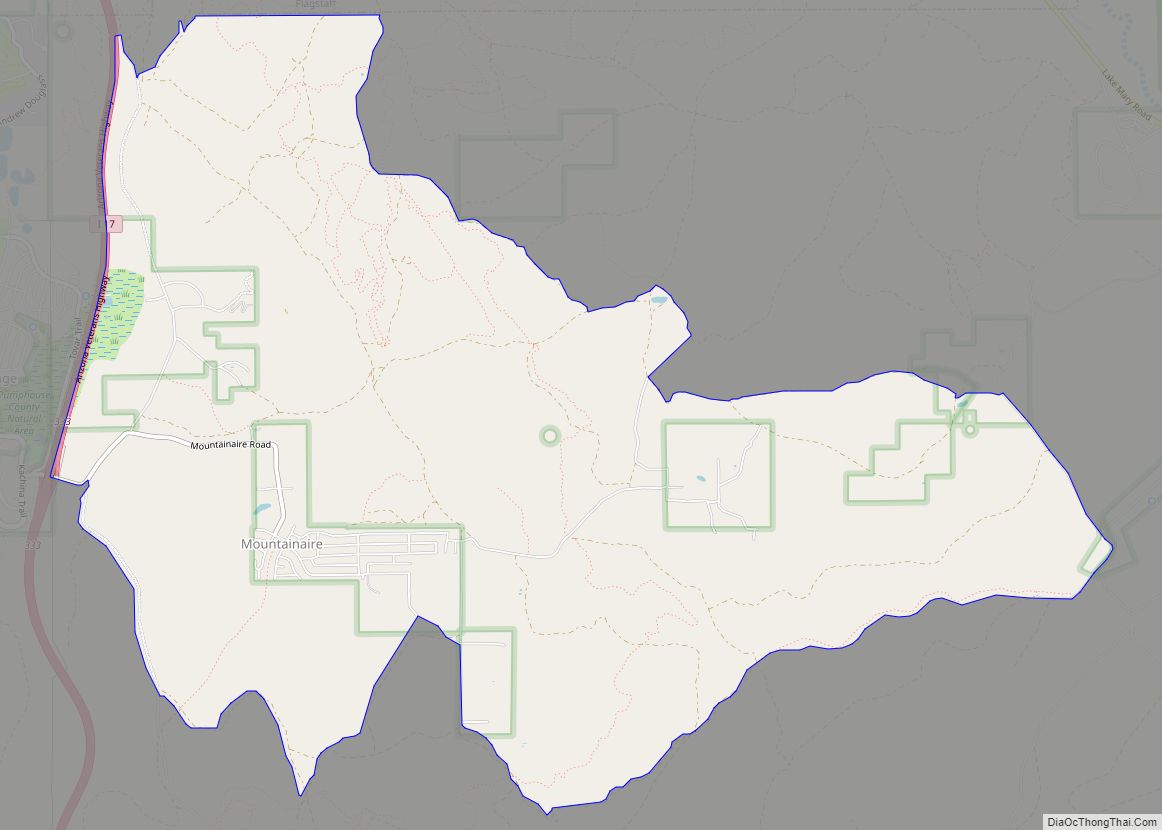 Map of Mountainaire CDP