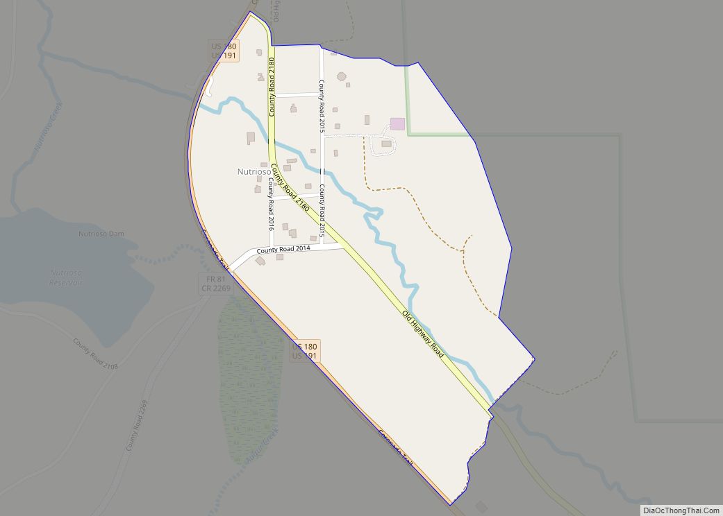 Map of Nutrioso CDP