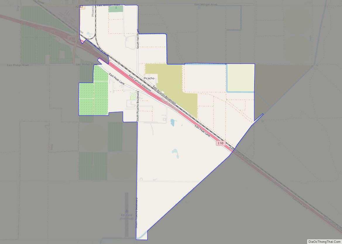 Map of Picacho CDP