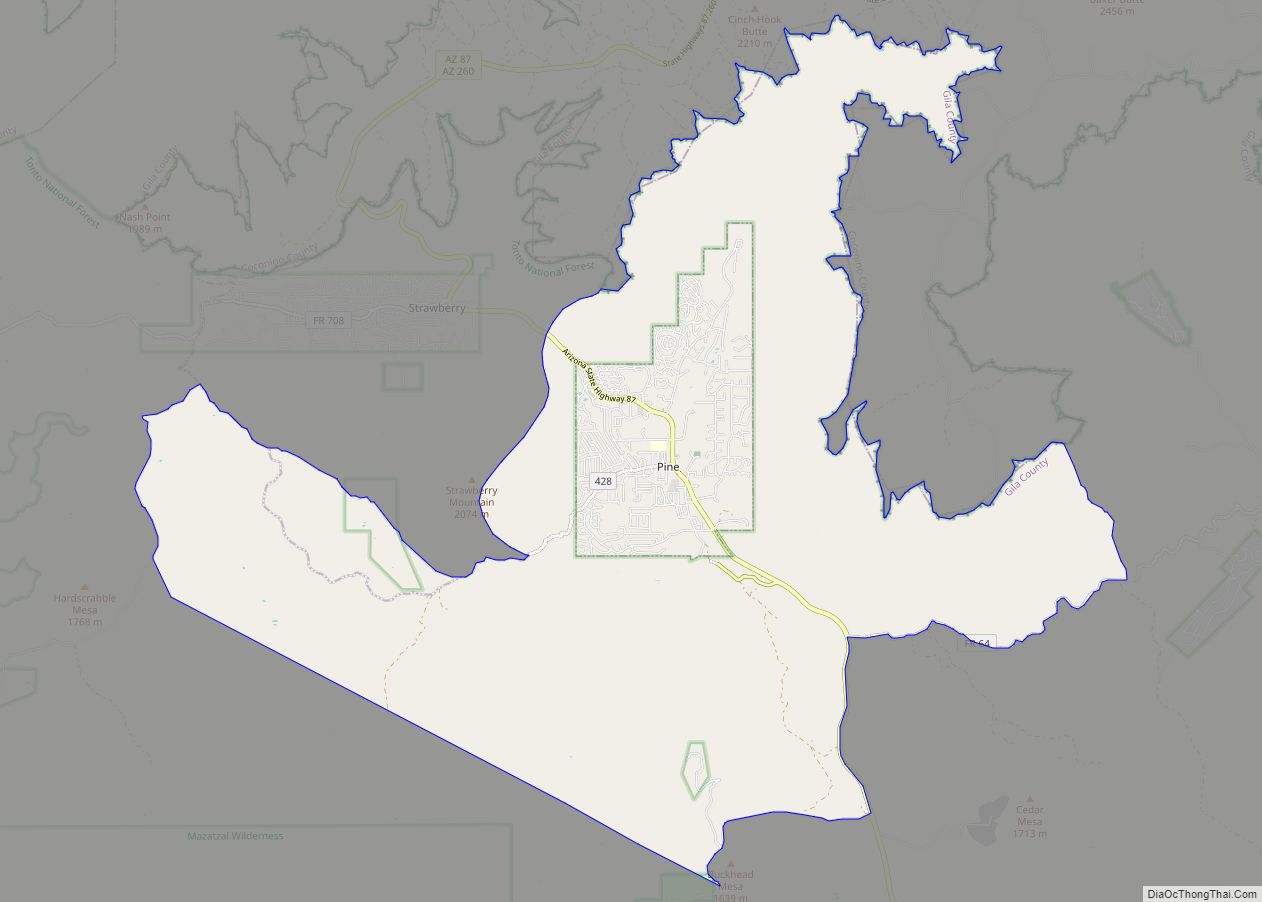 Map of Pine CDP