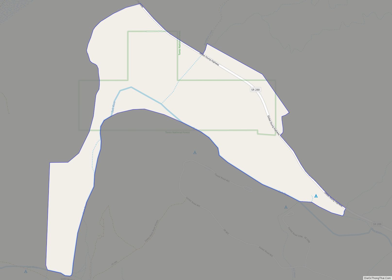 Map of Rock House CDP