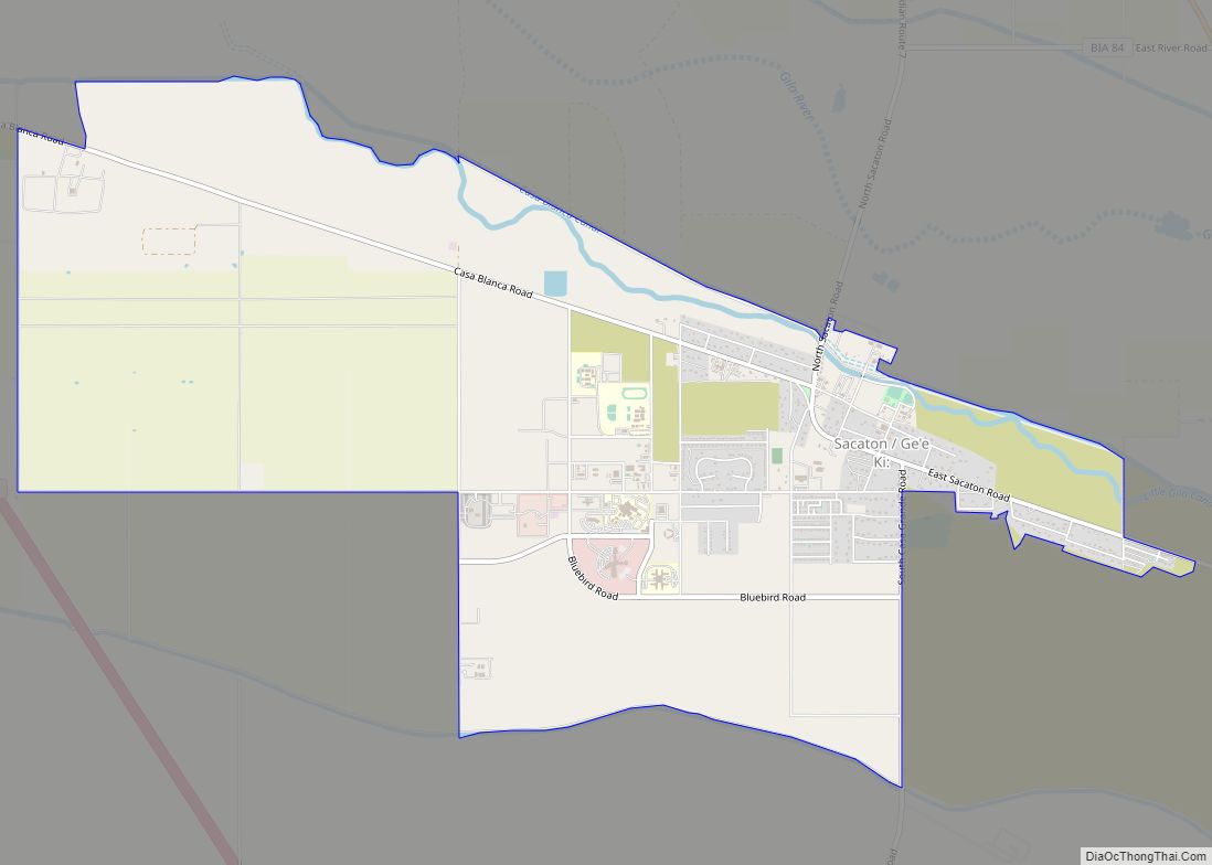 Map of Sacaton CDP