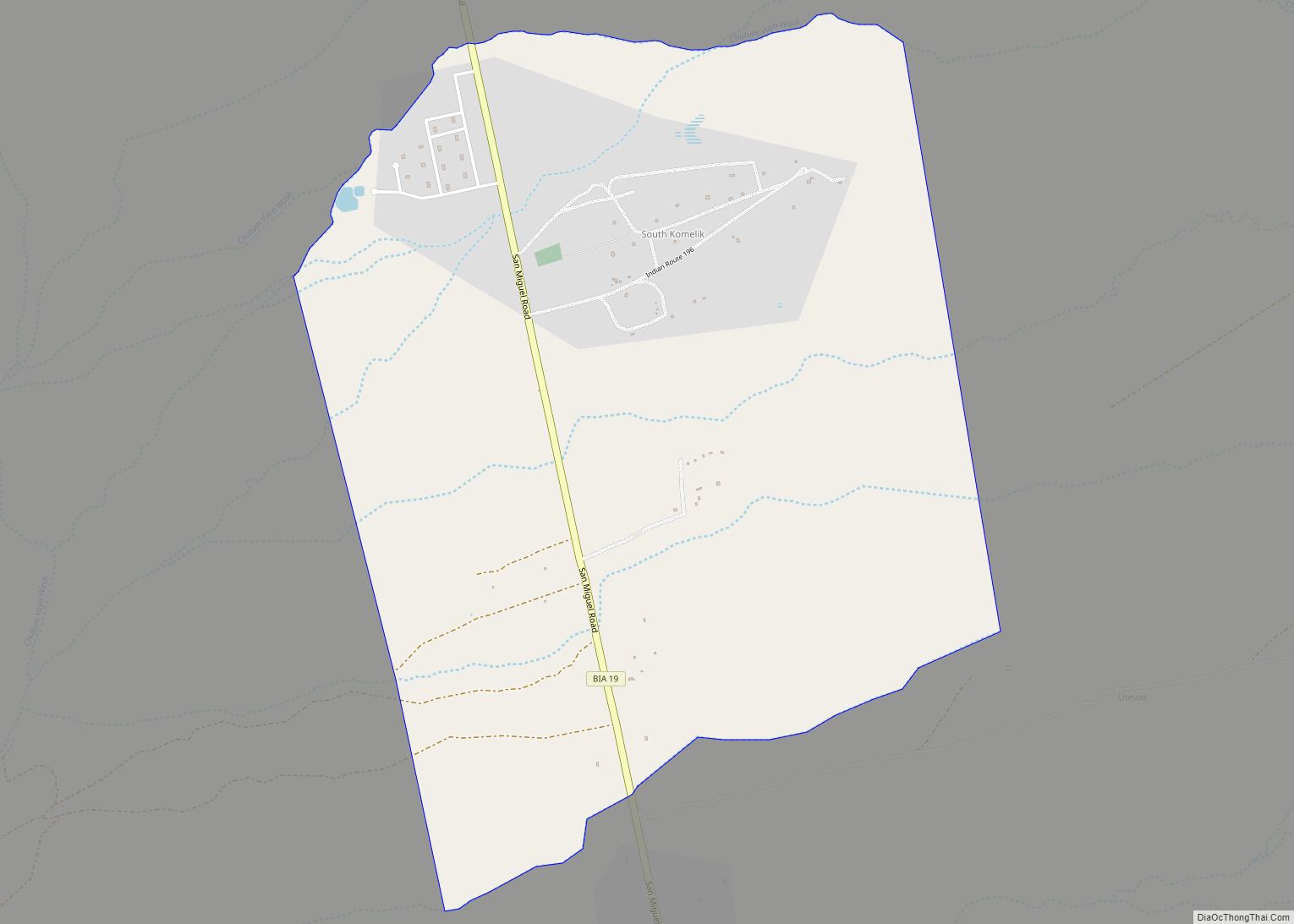 Map of South Komelik CDP