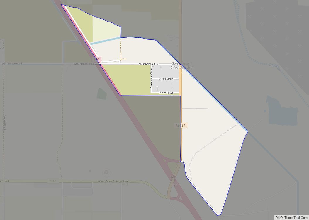 Map of Sweet Water Village CDP