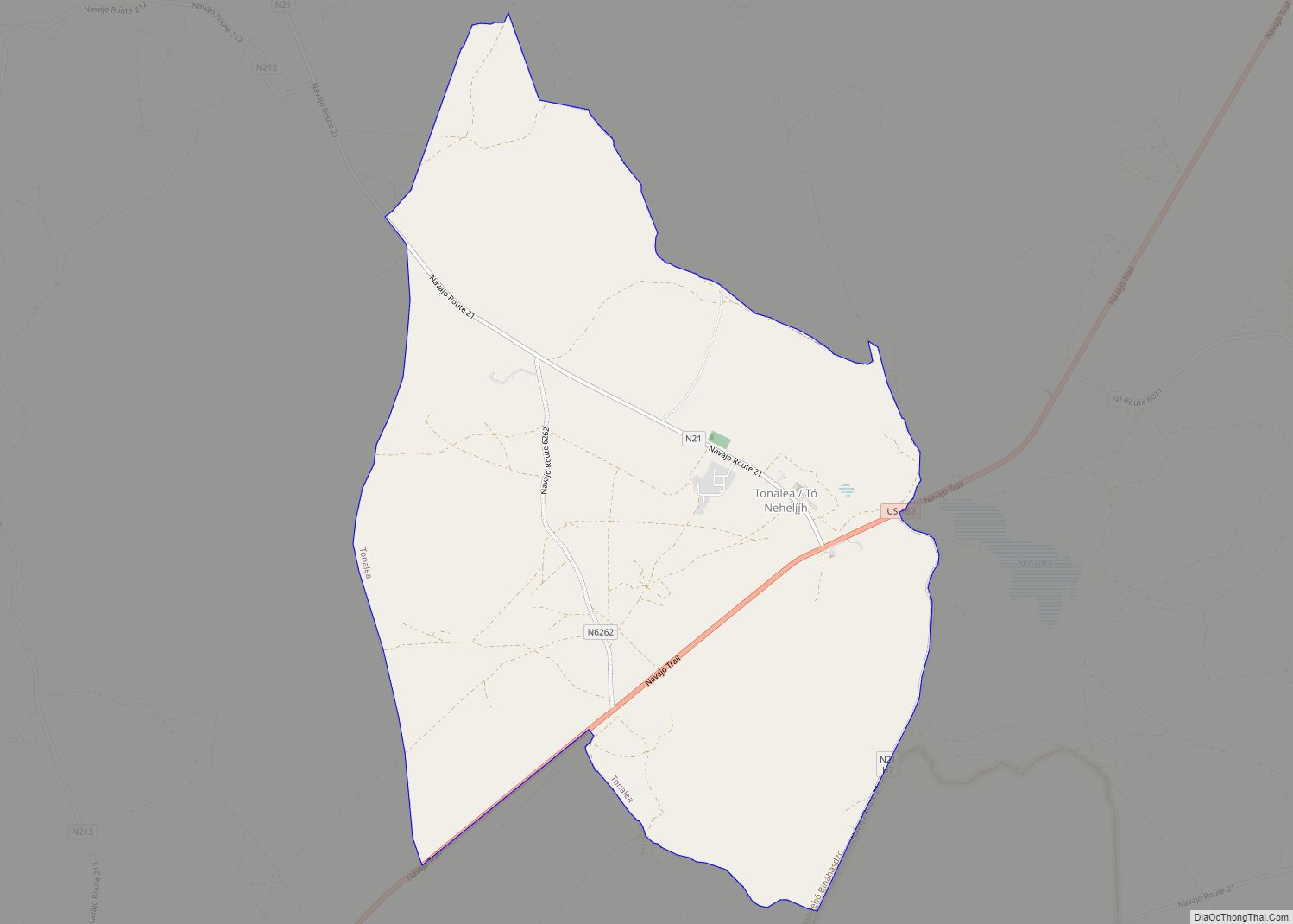 Map of Tonalea CDP