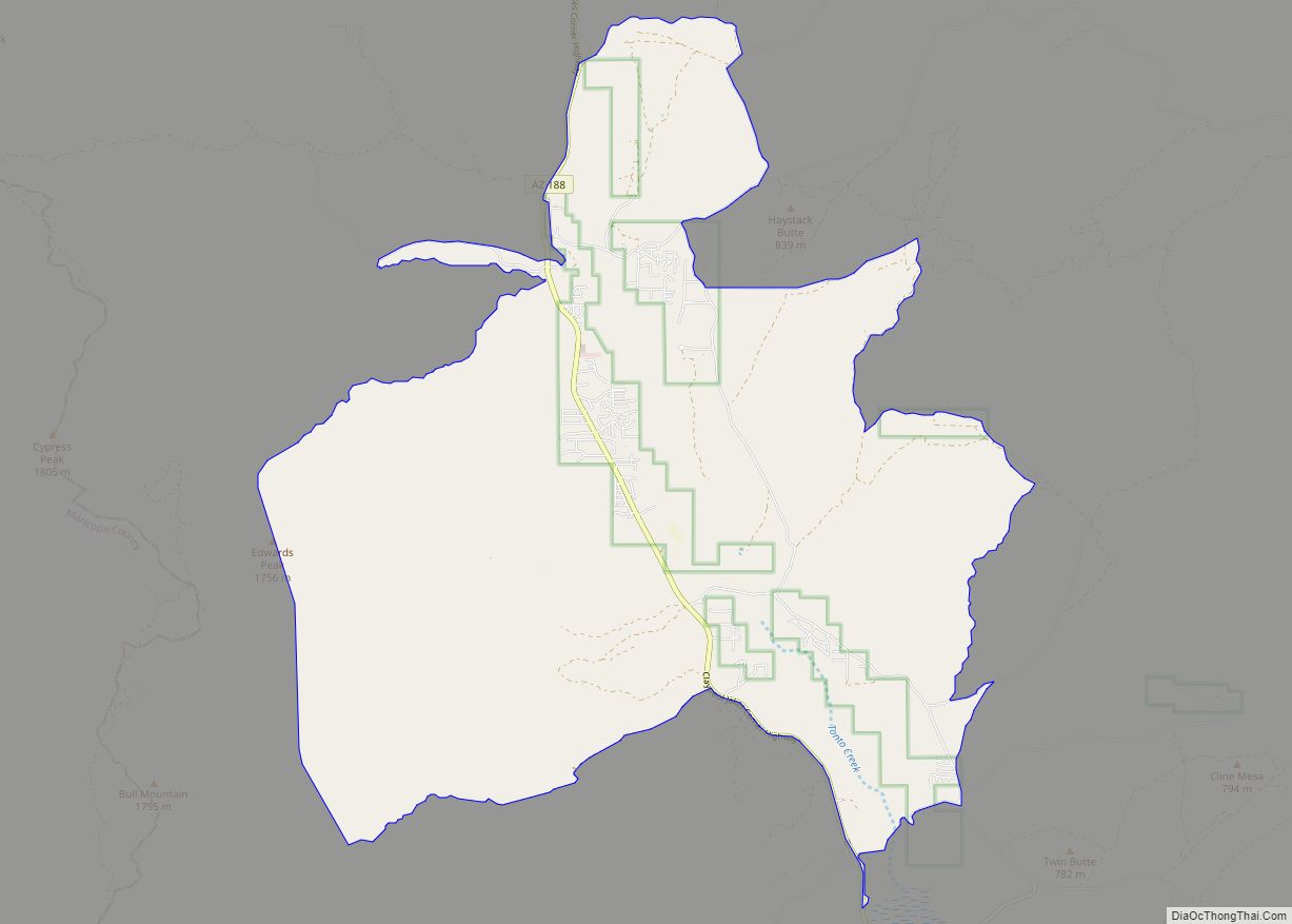 Map of Tonto Basin CDP