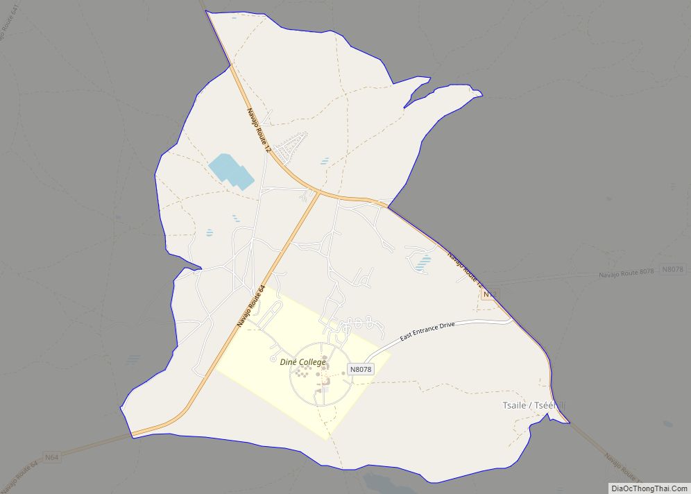 Map of Tsaile CDP