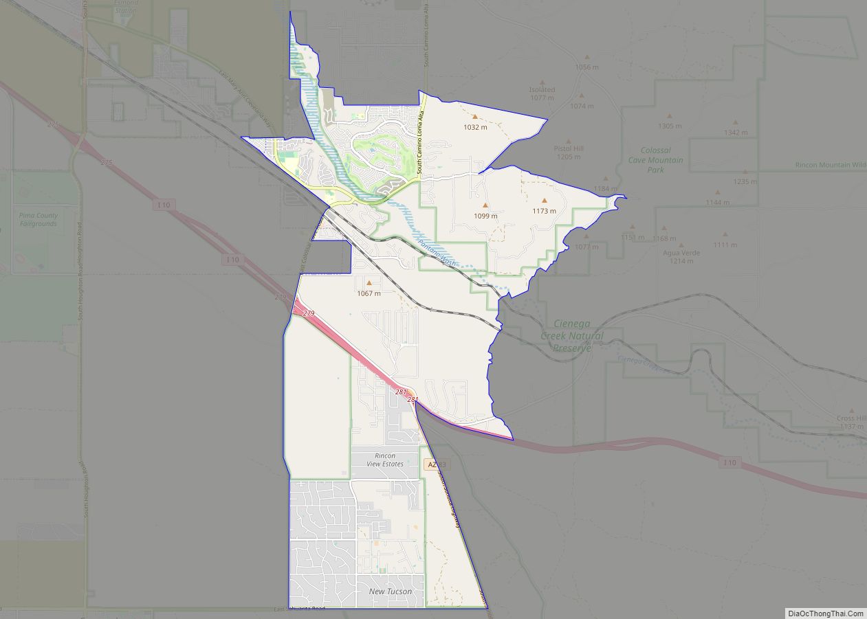 Map of Vail CDP