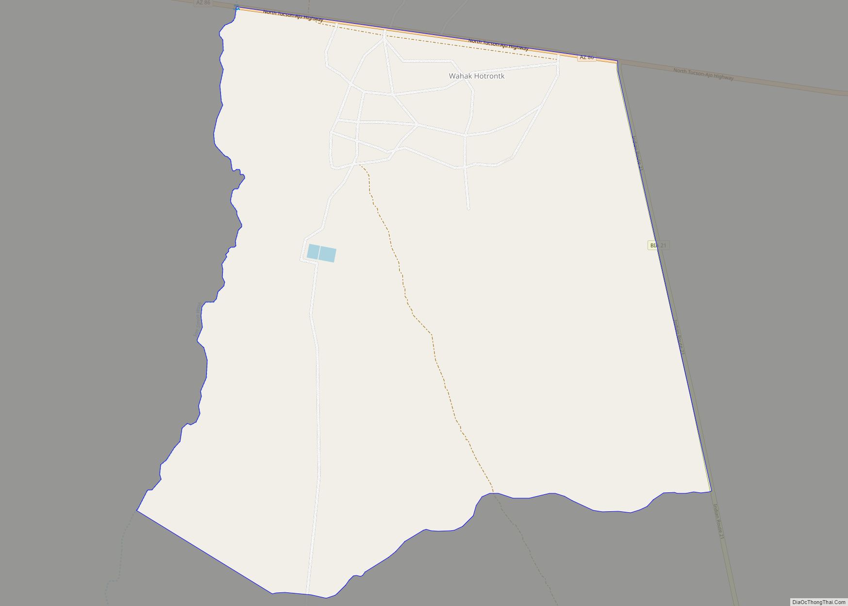 Map of Wahak Hotrontk CDP