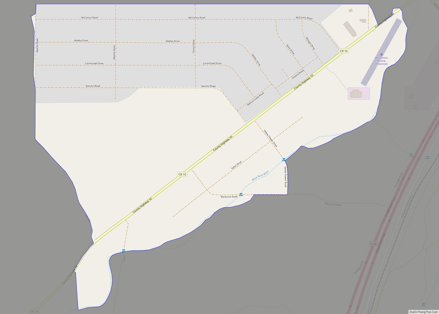 Map of Walnut Creek CDP
