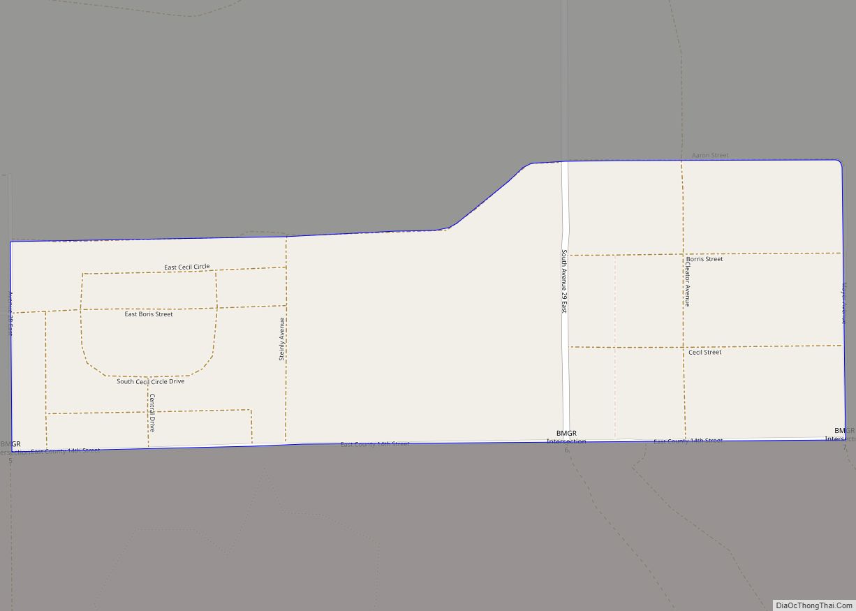 Map of Wellton Hills CDP