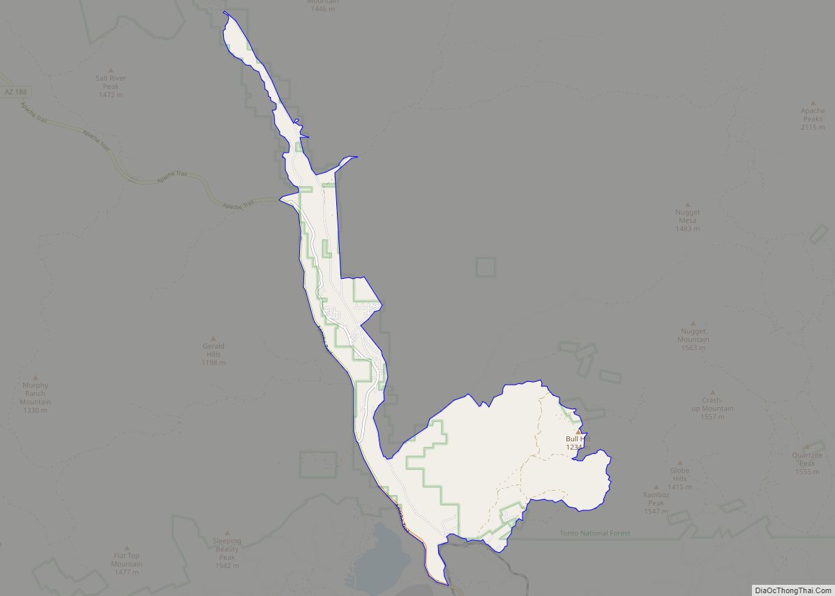 Map of Wheatfields CDP