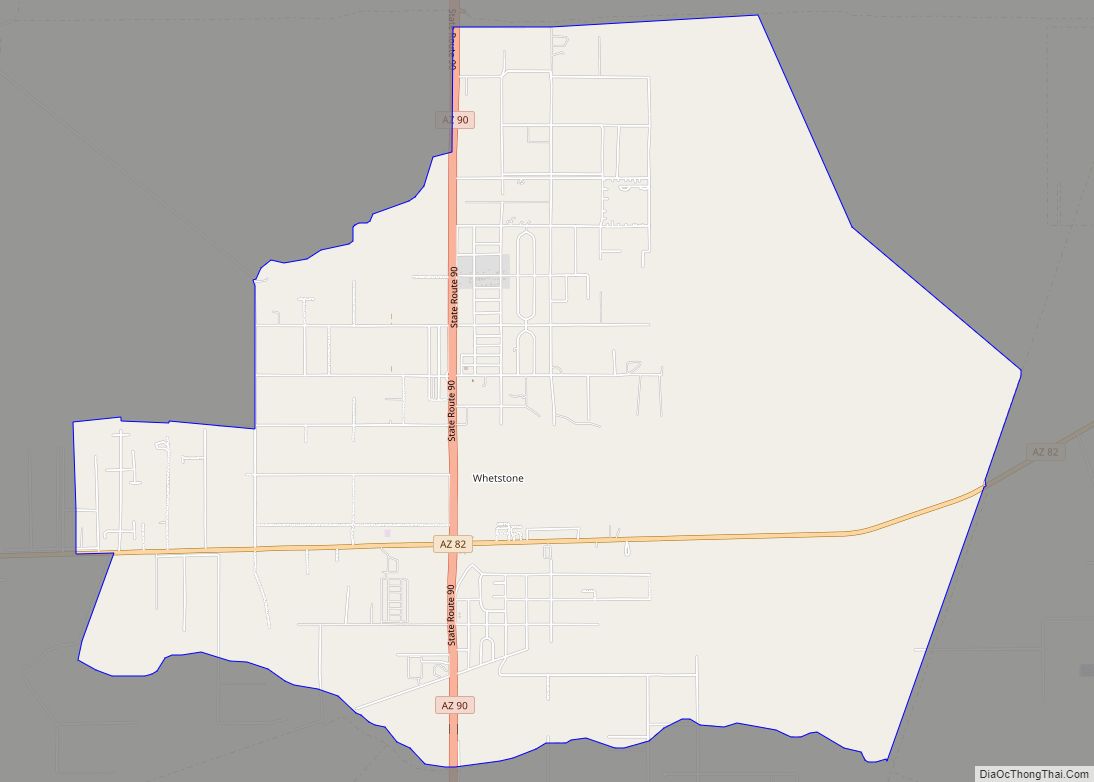 Map of Whetstone CDP