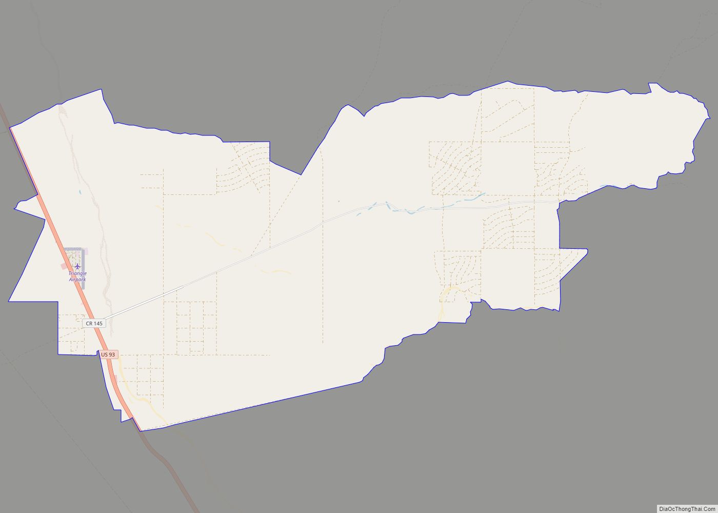 Map of White Hills CDP
