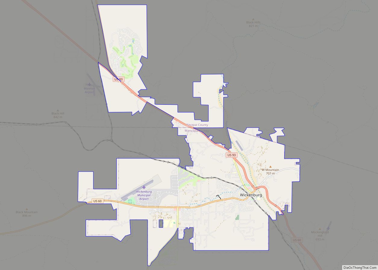 Map of Wickenburg town