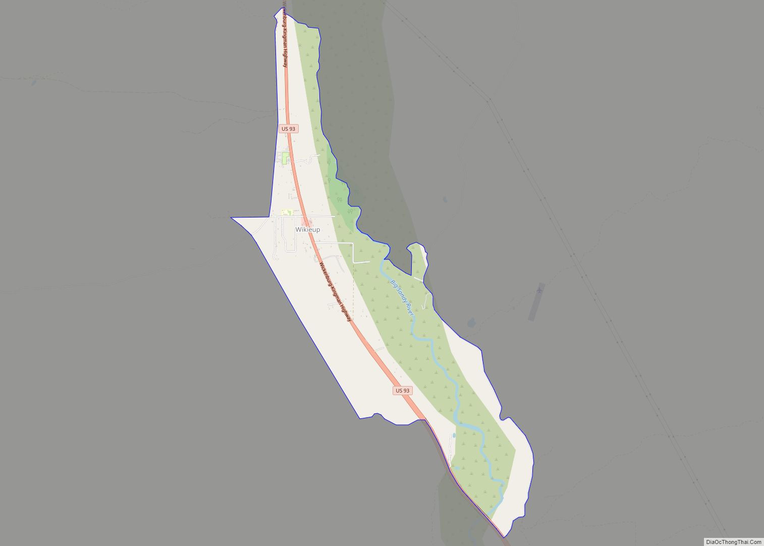 Map of Wikieup CDP