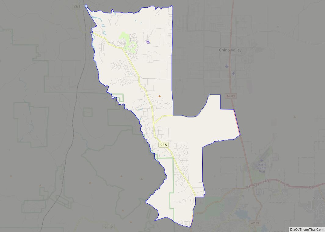 Map of Williamson CDP