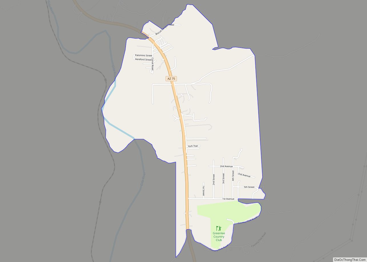 Map of York CDP, Arizona