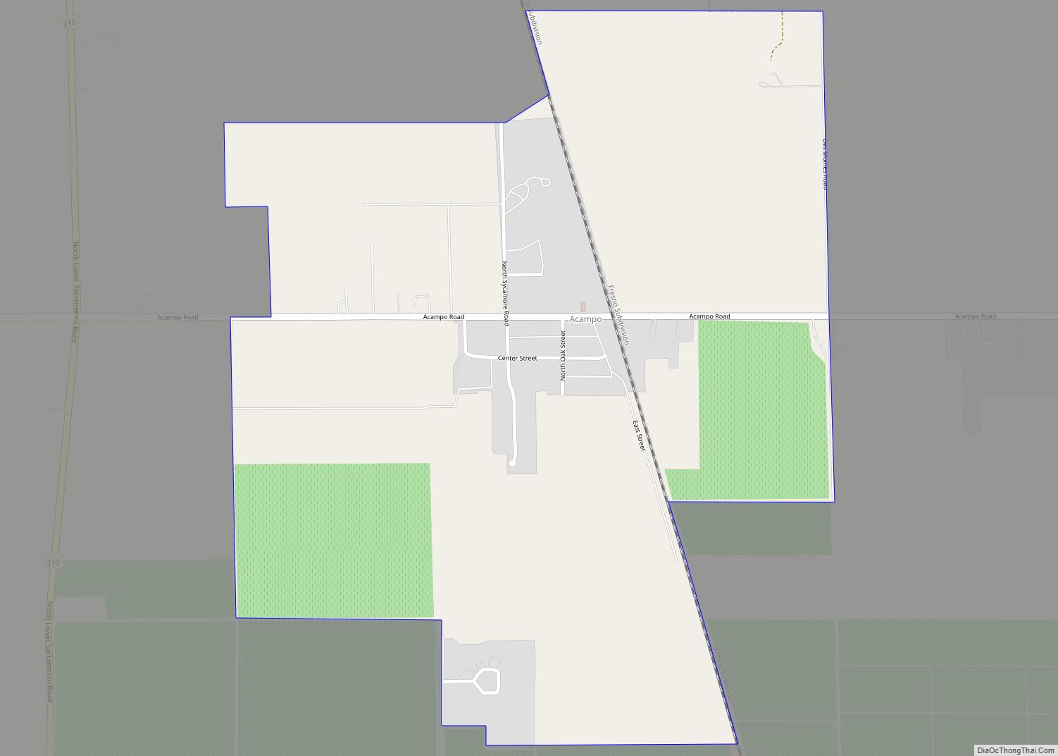Map of Acampo CDP