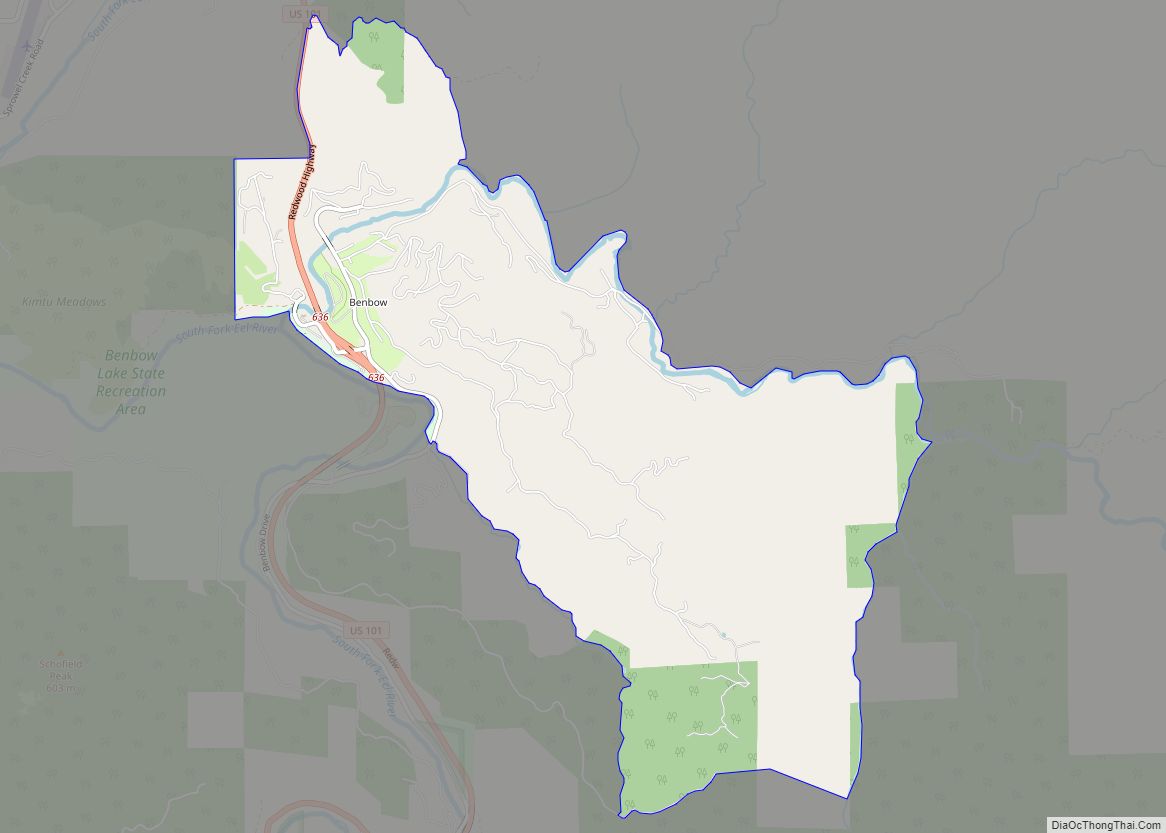 Map of Benbow CDP
