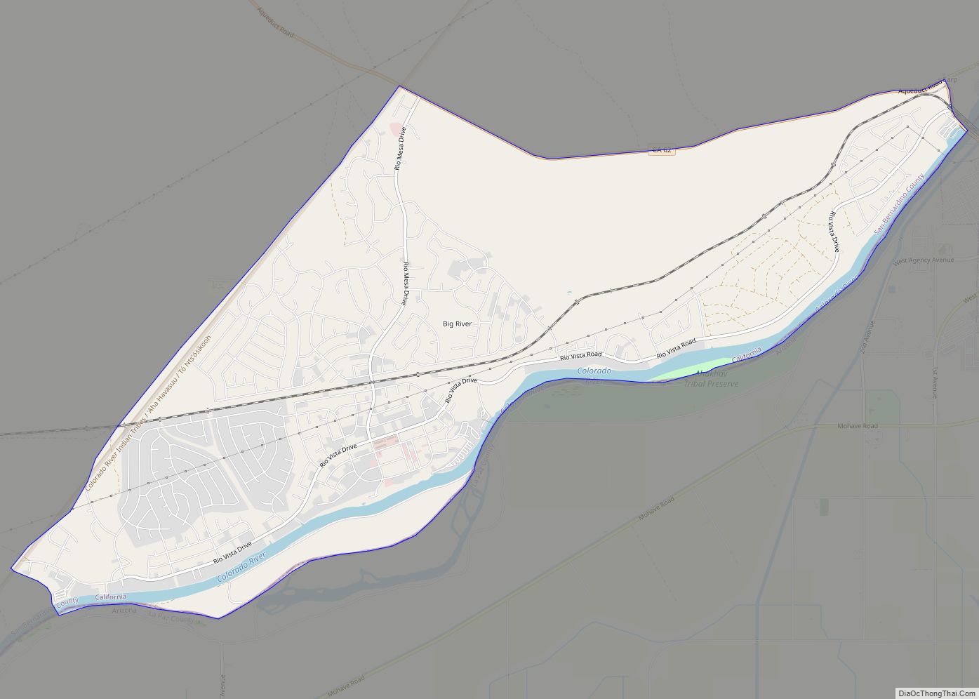 Map of Big River CDP