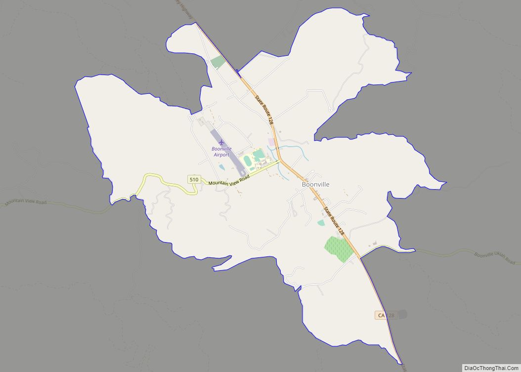 Map of Boonville CDP