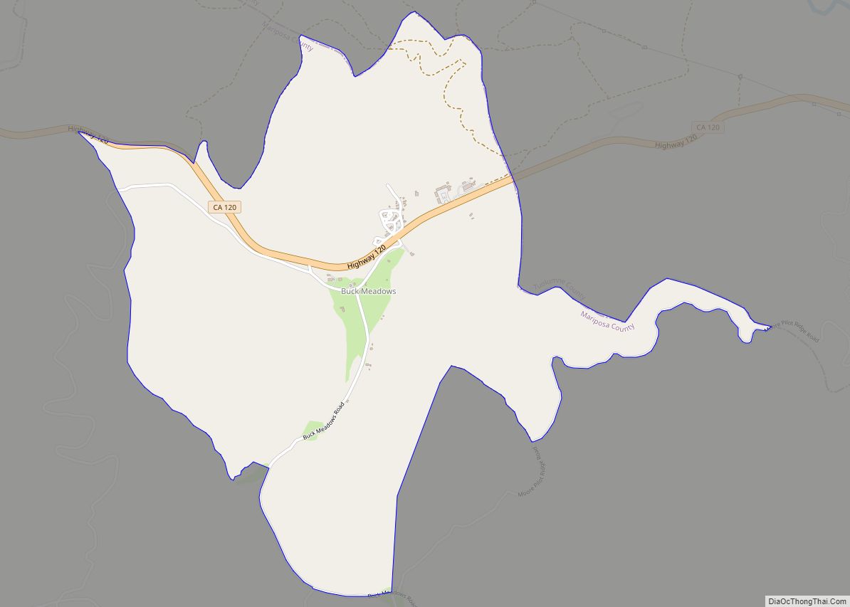 Map of Buck Meadows CDP