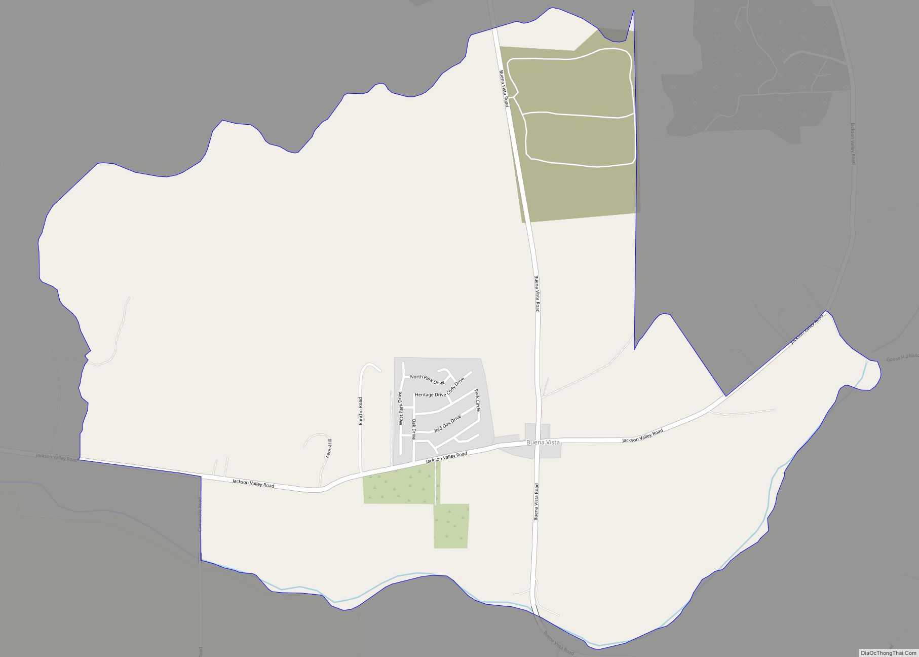 Map of Buena Vista CDP