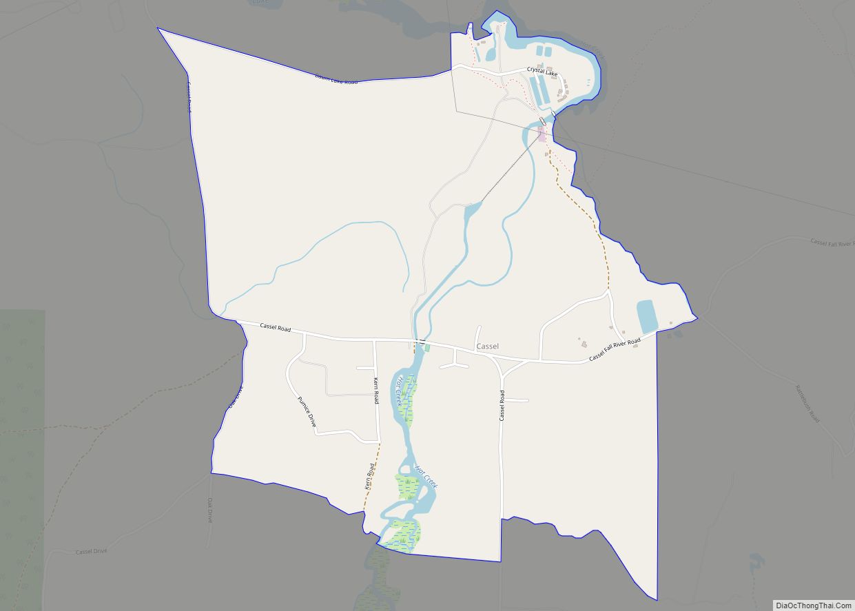 Map of Cassel CDP