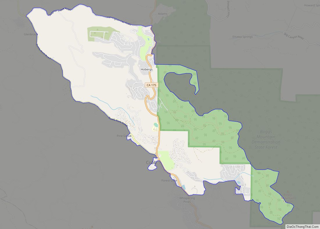 Map of Cobb CDP