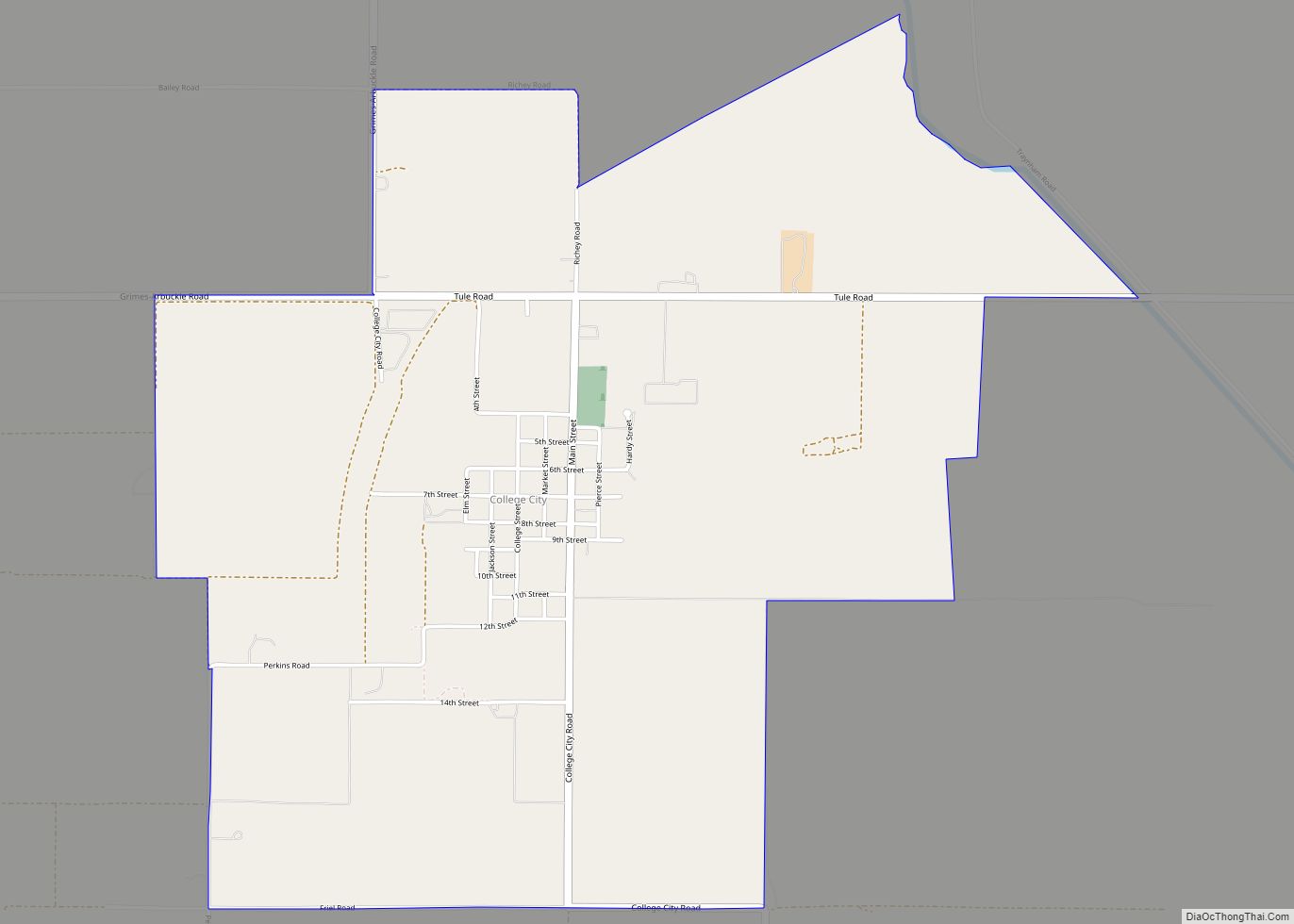 Map of College City CDP