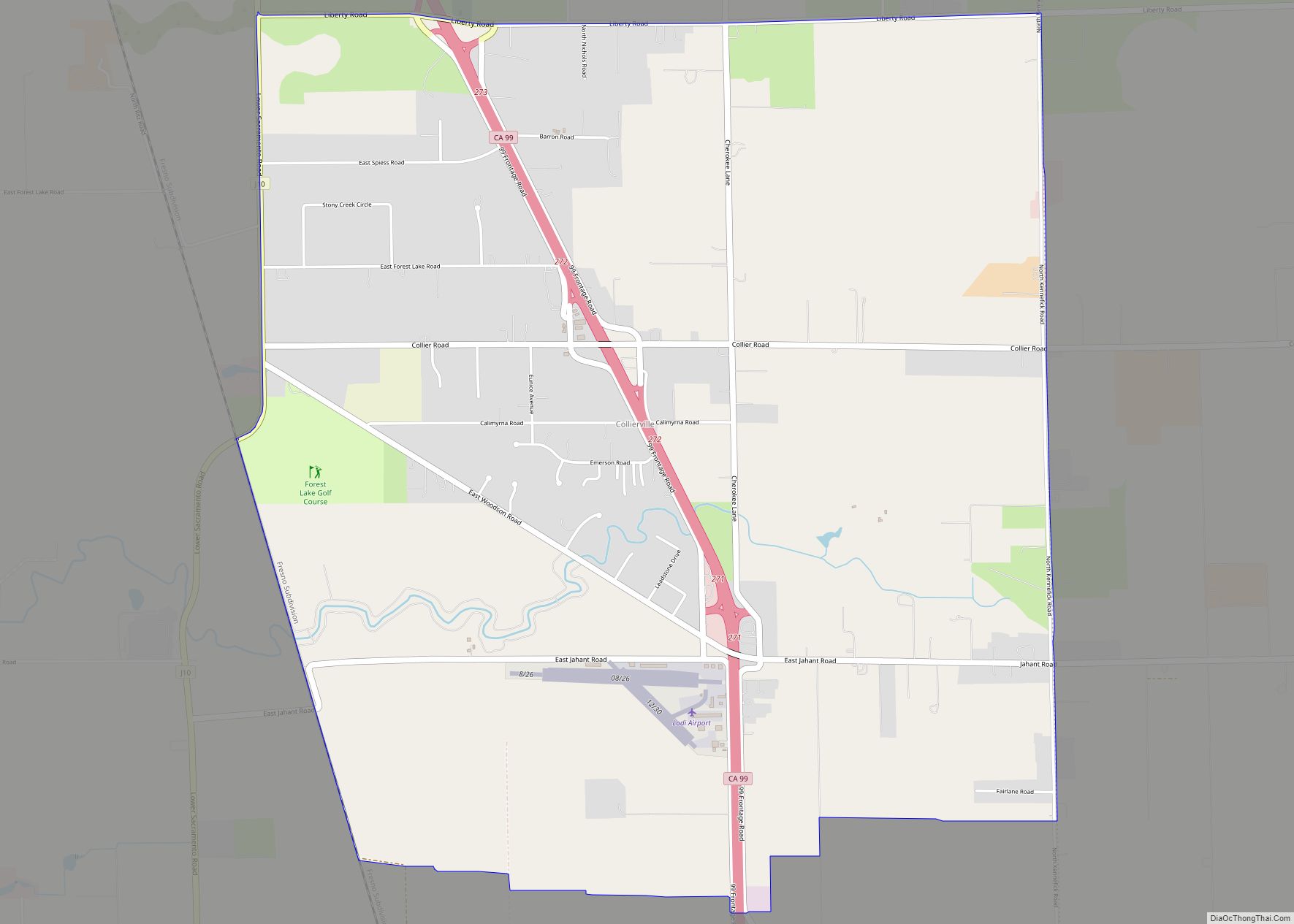 Map of Collierville CDP